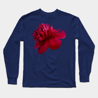 Red Peony Flower Long Sleeve T-Shirt